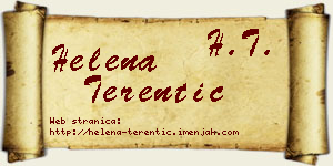 Helena Terentić vizit kartica